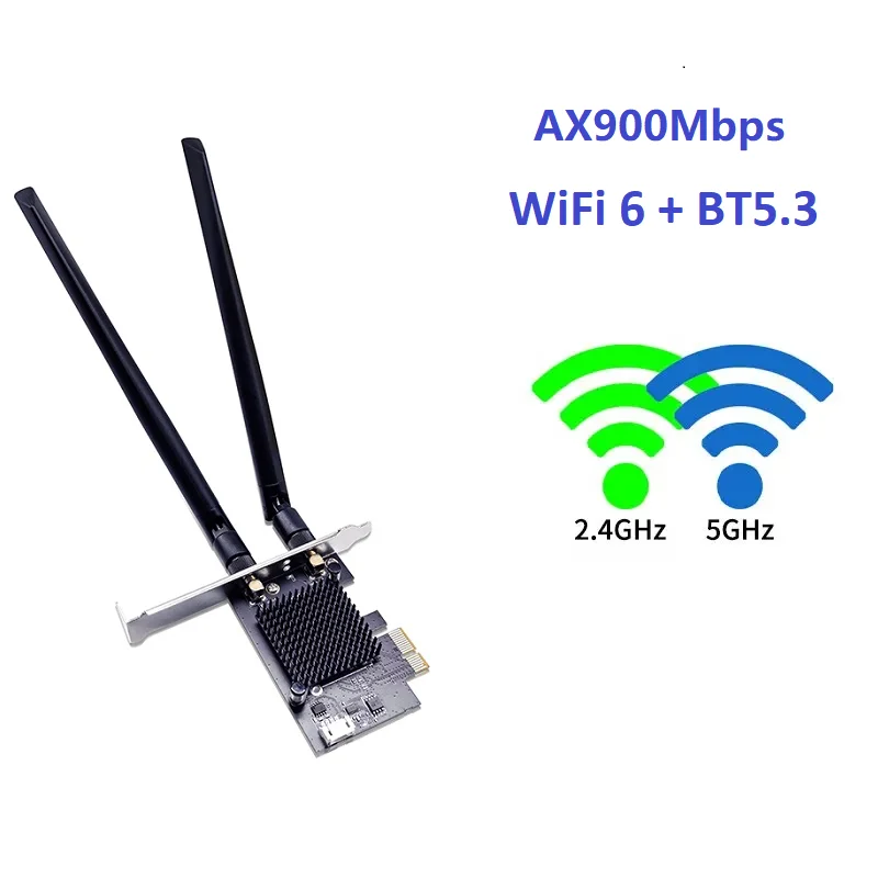 Produttore professionale Scheda di rete wireless AX900 WiFi 6 Blue Tooth 5.3 PCIe per PC desktop Windows10/11