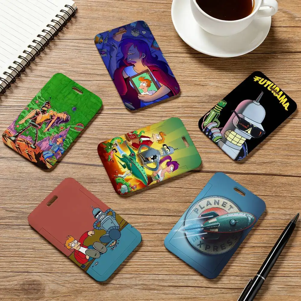 Porta-Cartões de Crédito e Identidade Futurama com Cordão para Pescoço