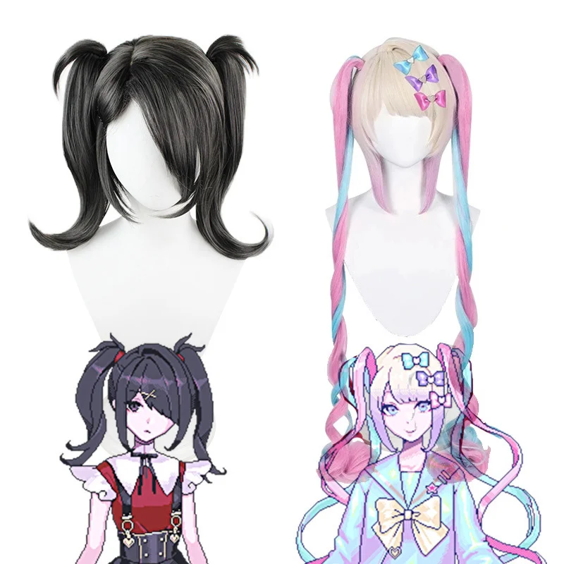 Game Needy Girl Overdose Abyss Cosplay Wig Anime JK Abyss KAngel Ame Chan Angle Dokuro Carnival Cosplay Wig