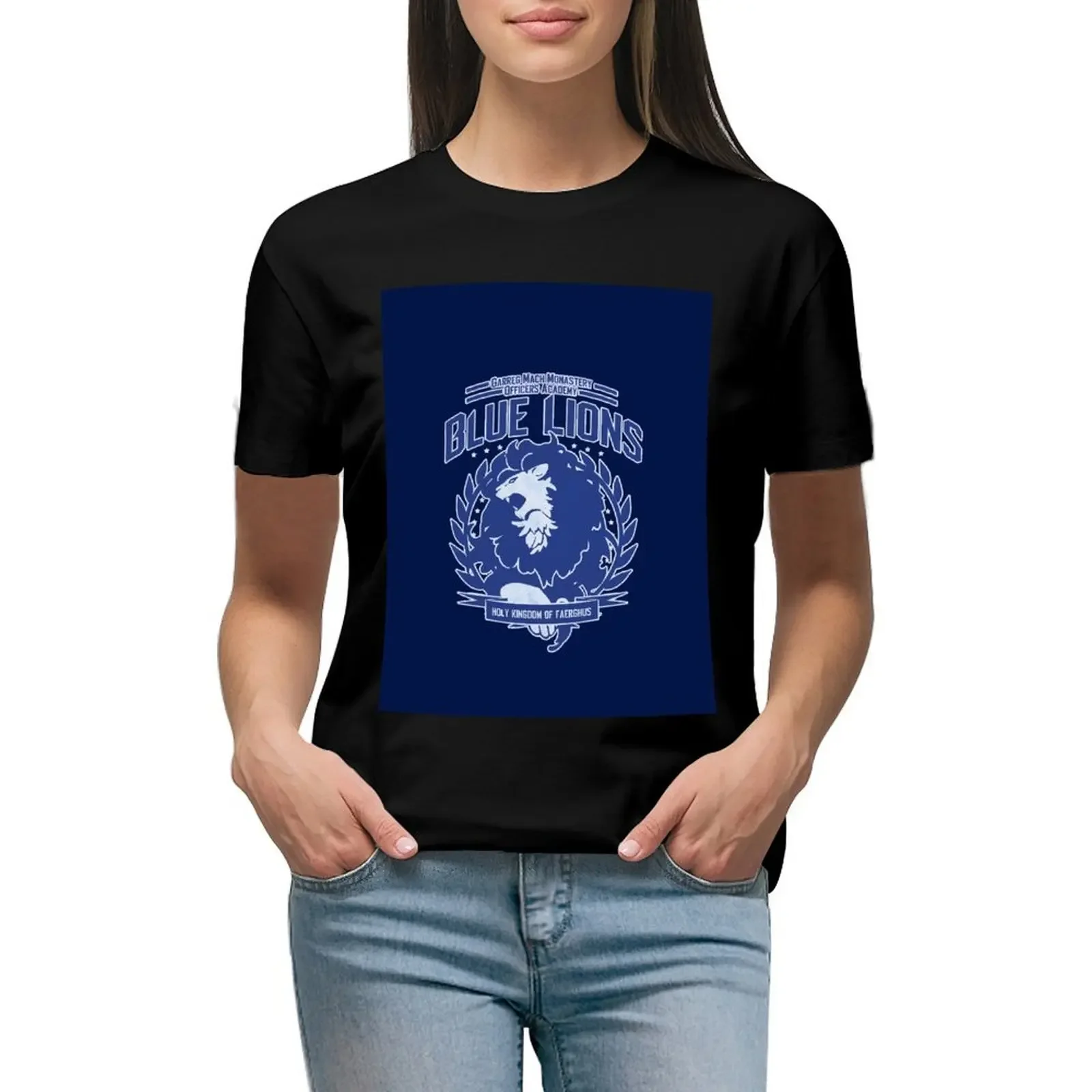 

Blue Lions Class T-Shirt female sweat Female clothing aesthetic clothes Women's tops