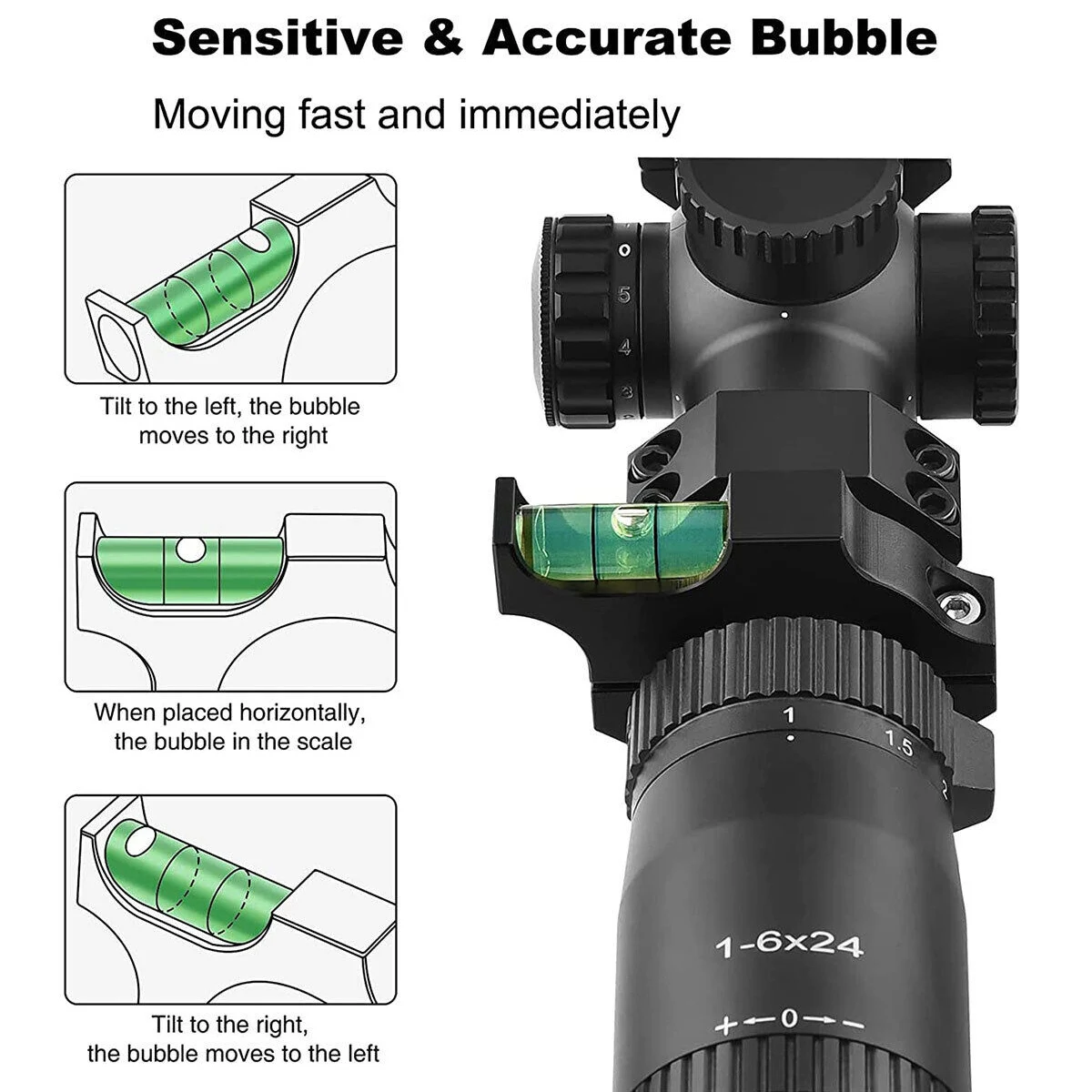 Optics Rifle Scope Bubble Levels Hunting Tactical Spirit Level 25.4/30mm Ring Level For Sight