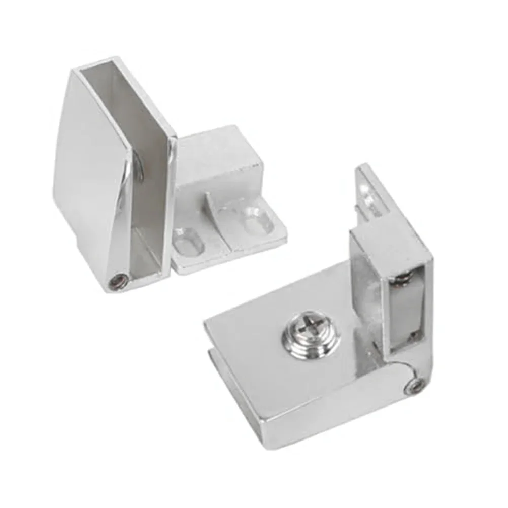 

For Bathroom Renovation Frameless Glass Door Hinges TPE Washers For Scratch Protection High-strength Construction