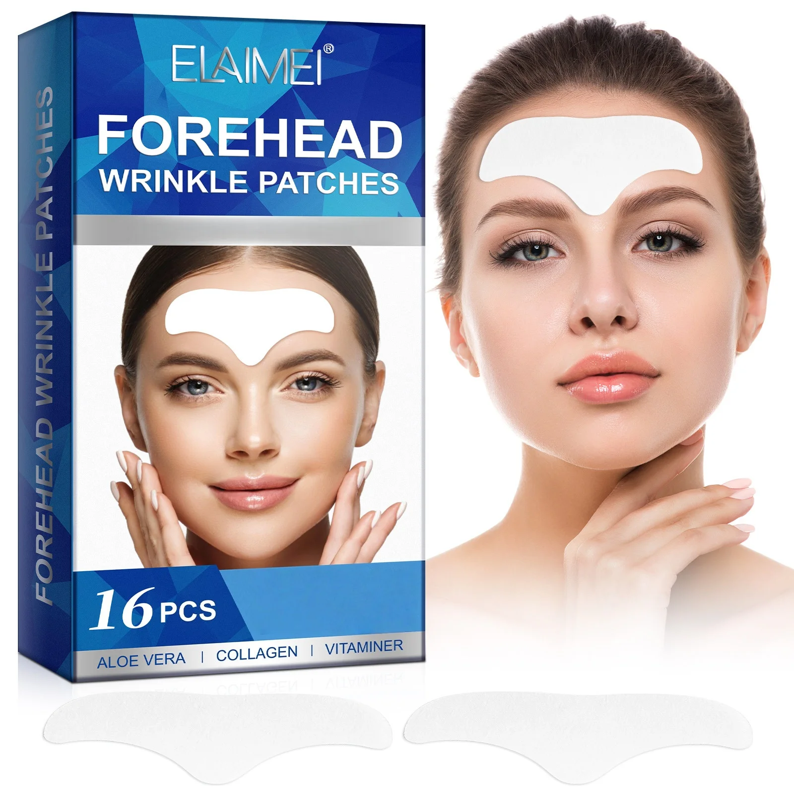

16 Pcs Forehead Anti-Wrinkle Patches Smooth Fine Lines & Wrinkles for Wrinkle Removal, Firming, Hydrating Skin Care Mask