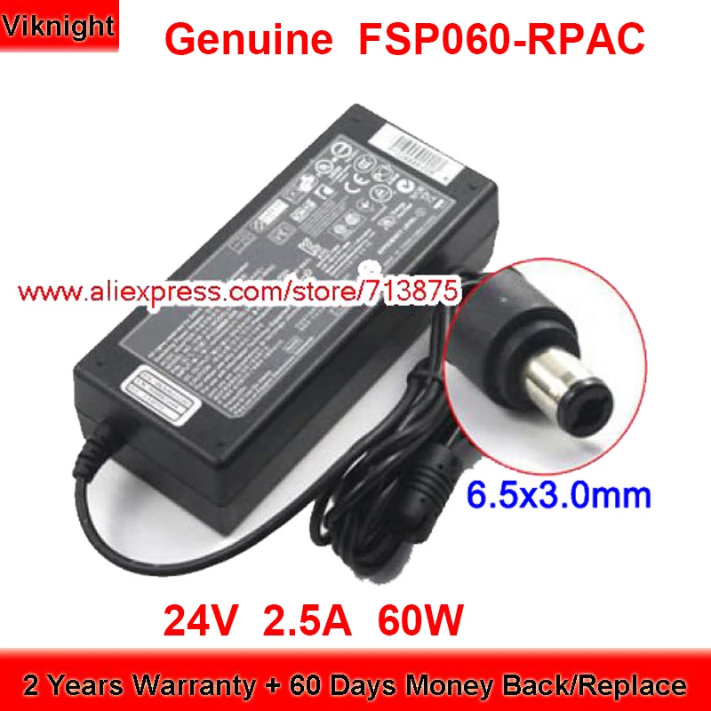 Genuine FSP060-RPAC P1028888-006 AC Adapter 24V 2.5A 60W for Zebra PRINTER GX420T GX420D GK420T GK420D ZD410 ZD421 2220 PC43D