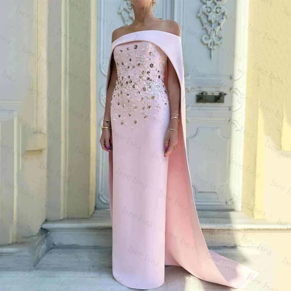 

Sequined Applique Evening Dresses Dubai Off Shoulder Full Sleeve Luxury Prom Party Gowns فساتين سهره فاخره 2026