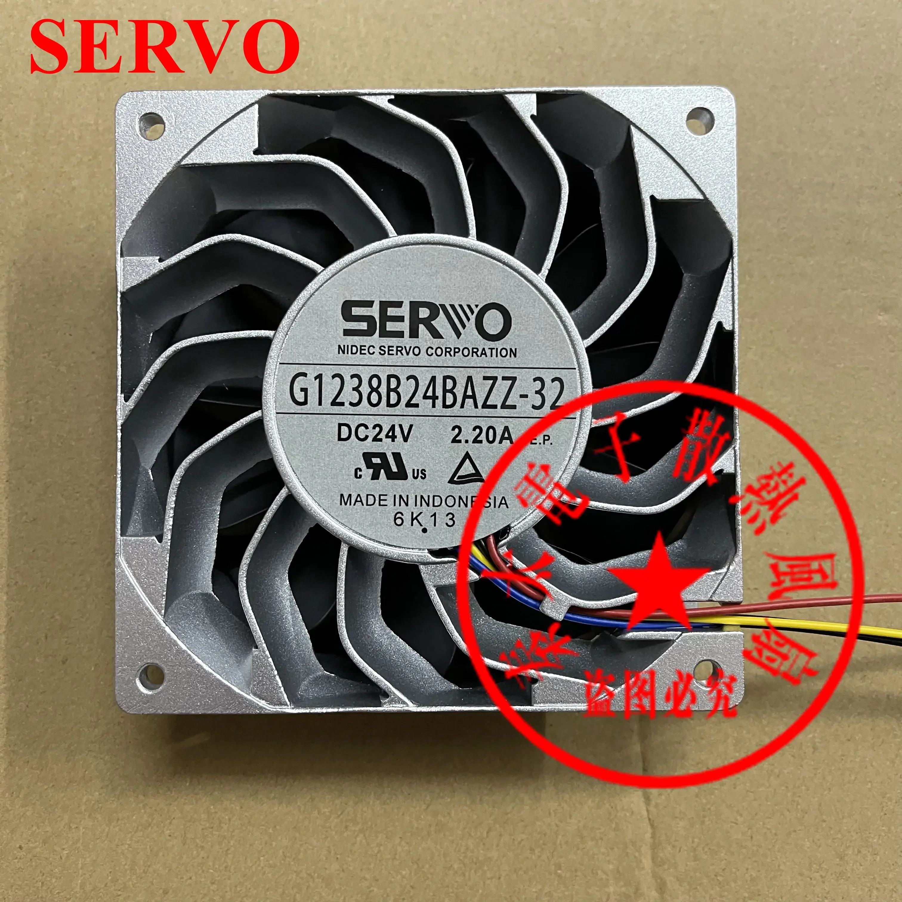 

SERVO G1238B24BAZZ-32 DC 24V 2.20A 120x120x38mm 4-Wire Server Cooling Fan