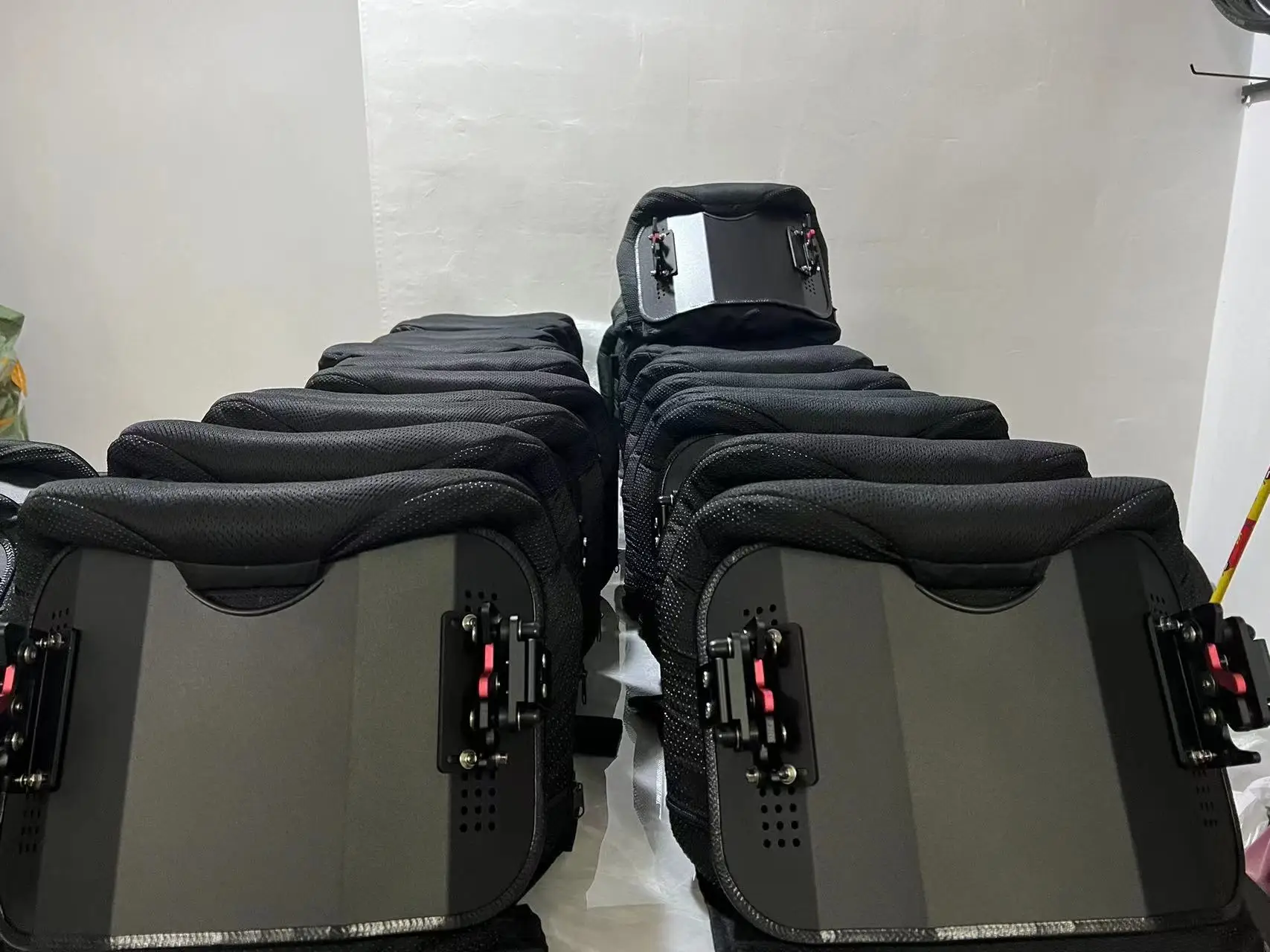 MUNIU LB-C Model Wheelchair Parts Aluminum Alloy Carbon Fiber Active Wheelchair Backrest Waist Support 110mm/130mm/150mm 1kg