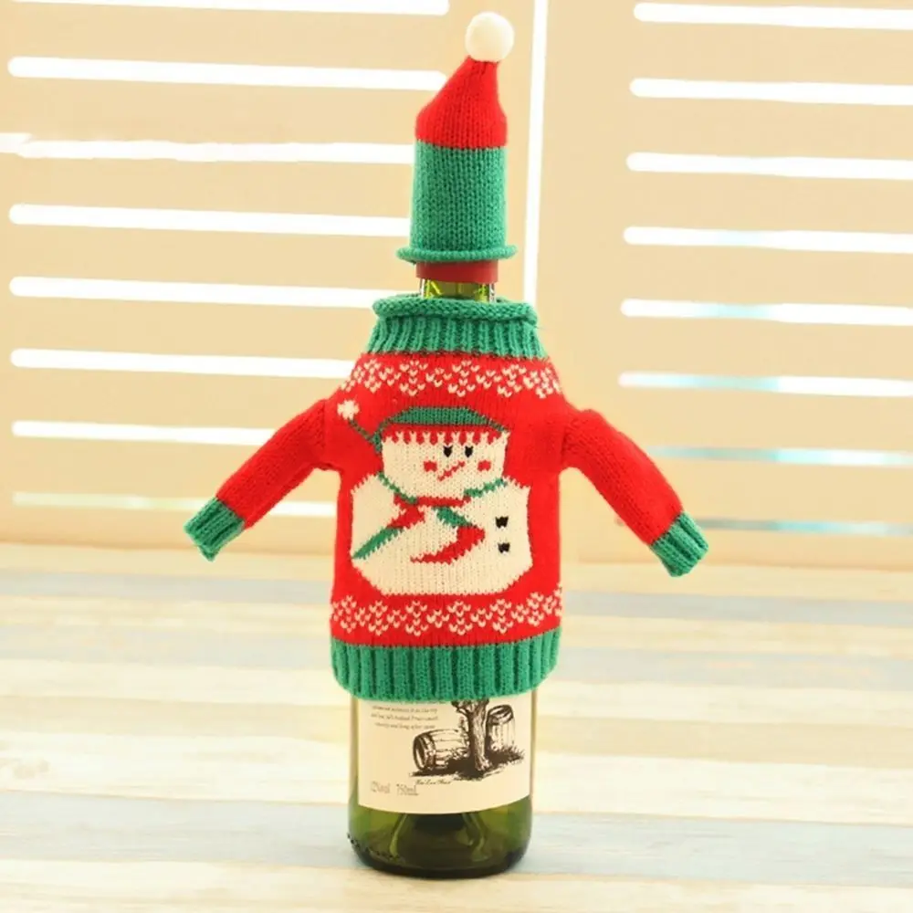 Gifts New Year Decor Merry Christmas Home Decor Christmas Decorations Wine Bottle Cover Champagne Bottle  Cover Party Supplies