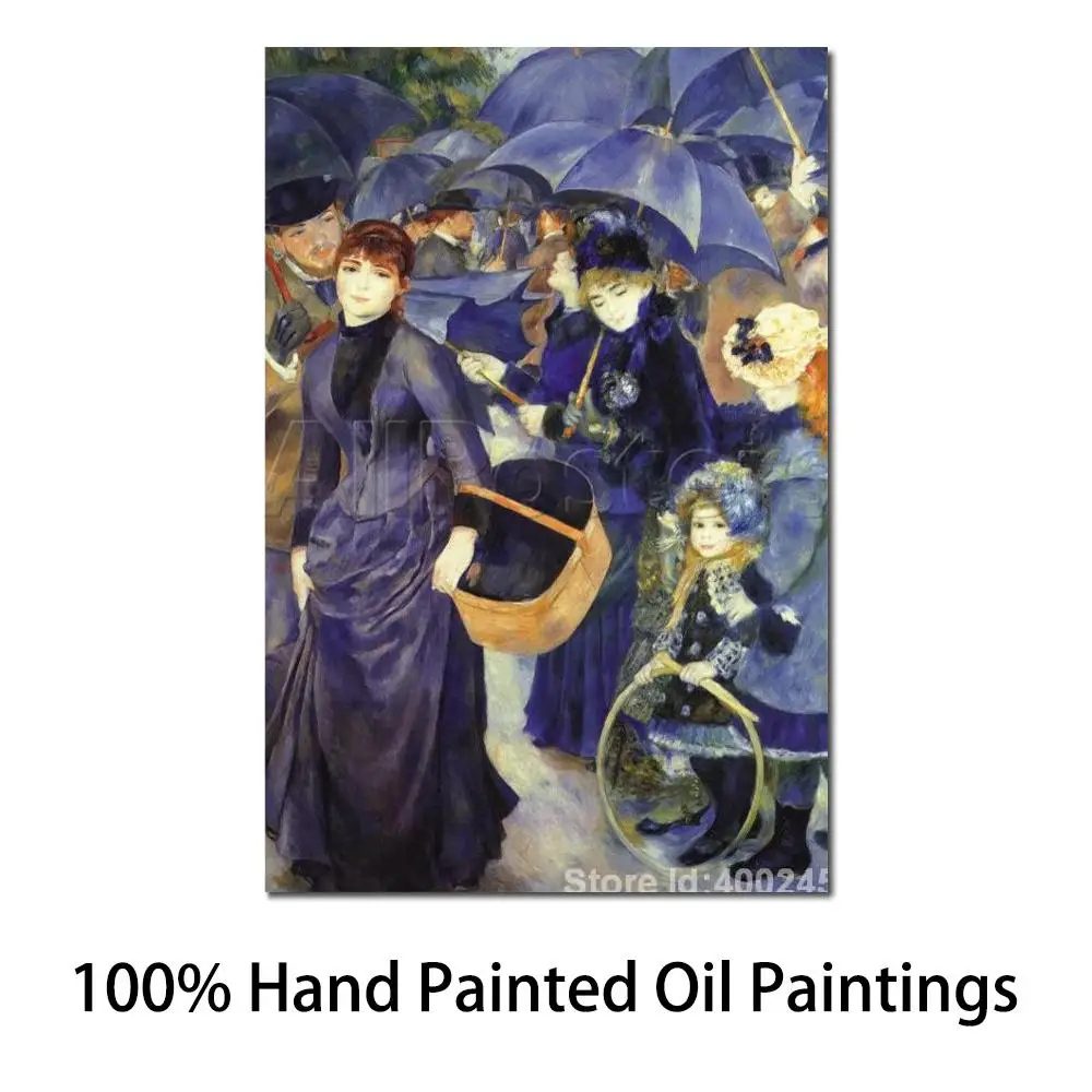 

Impressionist Art Les Para Pluies Pierre Auguste Renoir Famous Paintings Home Decor Handmade High Quality