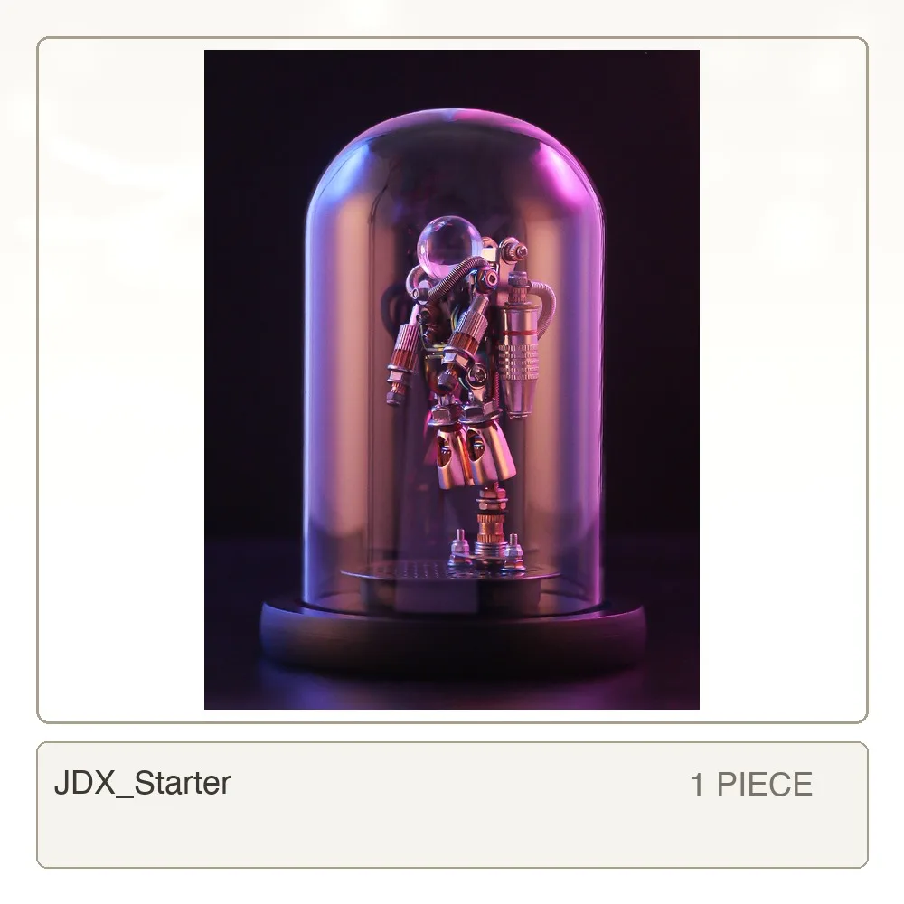154PCS DIY Astronaut 3D Assembly Model Precision Metal Tide Play Handmade Decoration Creative Holiday Collectible for Boys