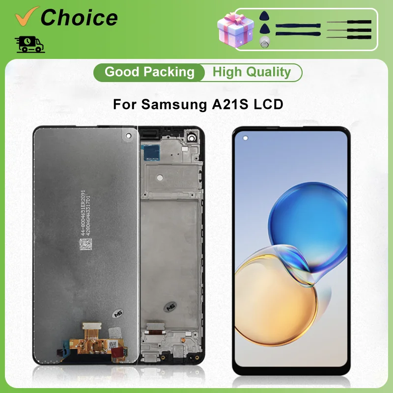 Pantalla LCD de 6,5 pulgadas para Samsung Galaxy A21S, pantalla táctil LCD A217F A217, digitalizador para Galaxy A21S, pantalla A217F/DS A217N