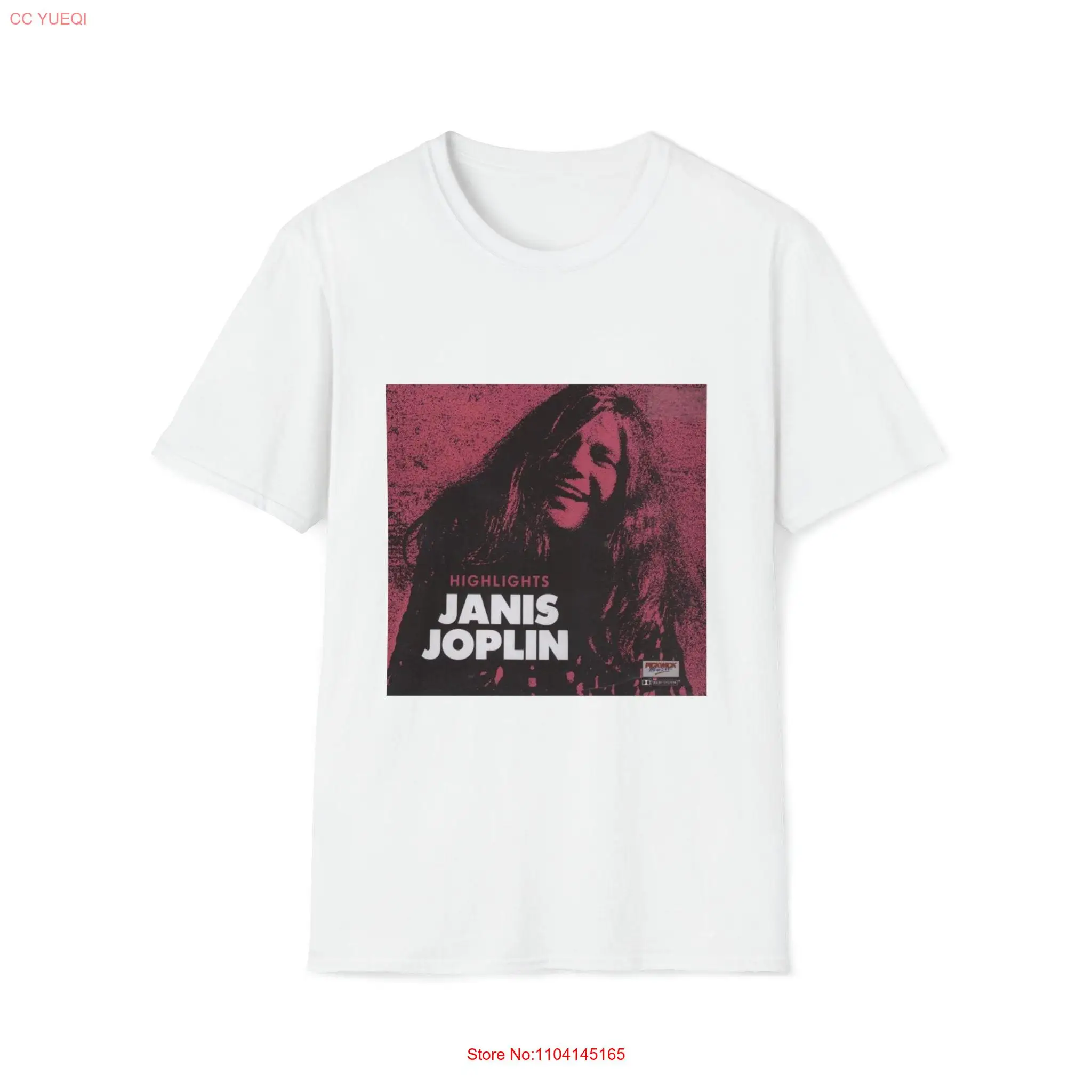 100 Cotton Soft style T Shirt Highly Strung Legends Series Janis Joplin Album Cover Retro Classic Music Record Sleeve