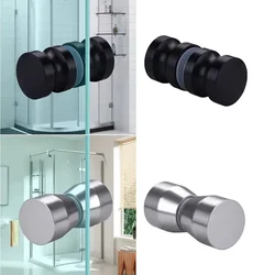 Bathroom Glass Door Knob Aluminum Alloy Shower Cabinet Window Kitchen Cupboard Hardware Handle with Screw Modern Home Decor