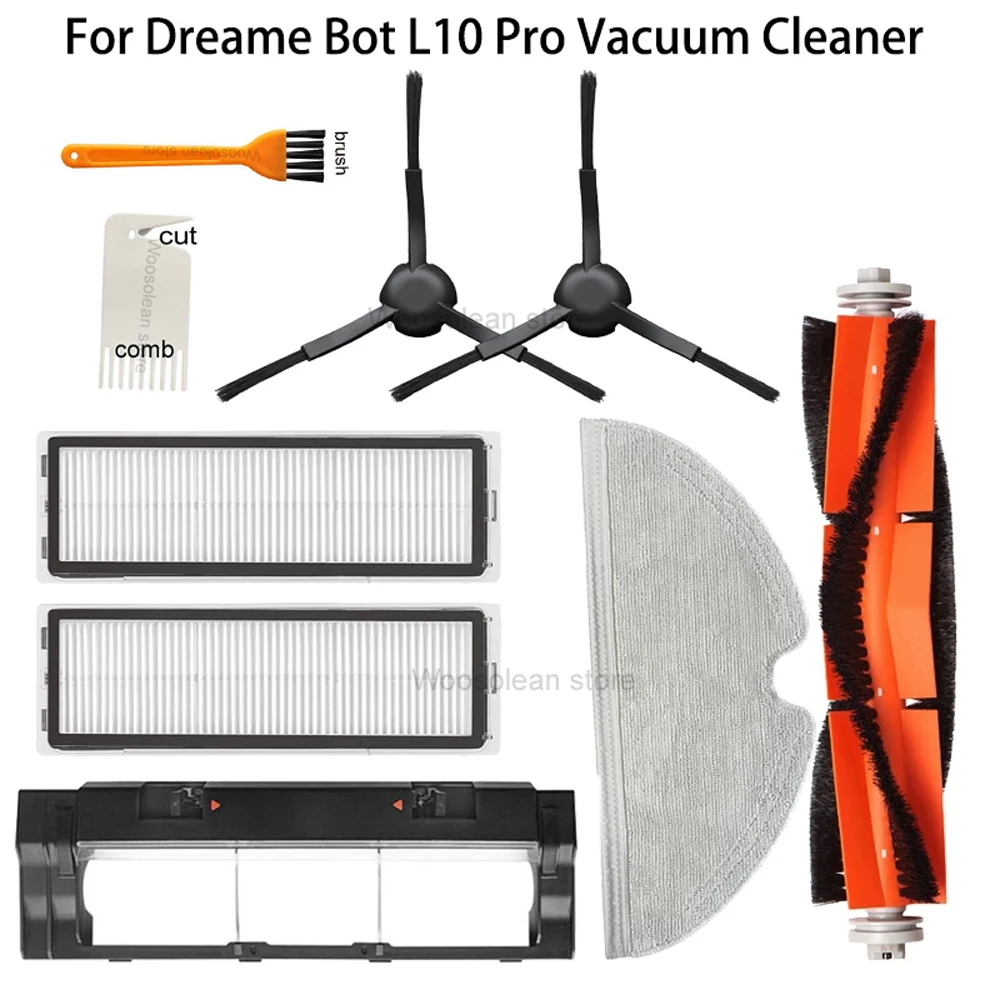 For Dreame Bot L10 Pro Dreame D9 Vacuum Cleaner Replaceble Accessories Main Side Brush Cover Mops Cloths Filters Spare Parts