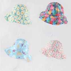 Sombrero de pescador de Panamá para niños y niñas, sombrero de cubo plegable de ala grande para el sol, anti-uv, para verano al aire libre