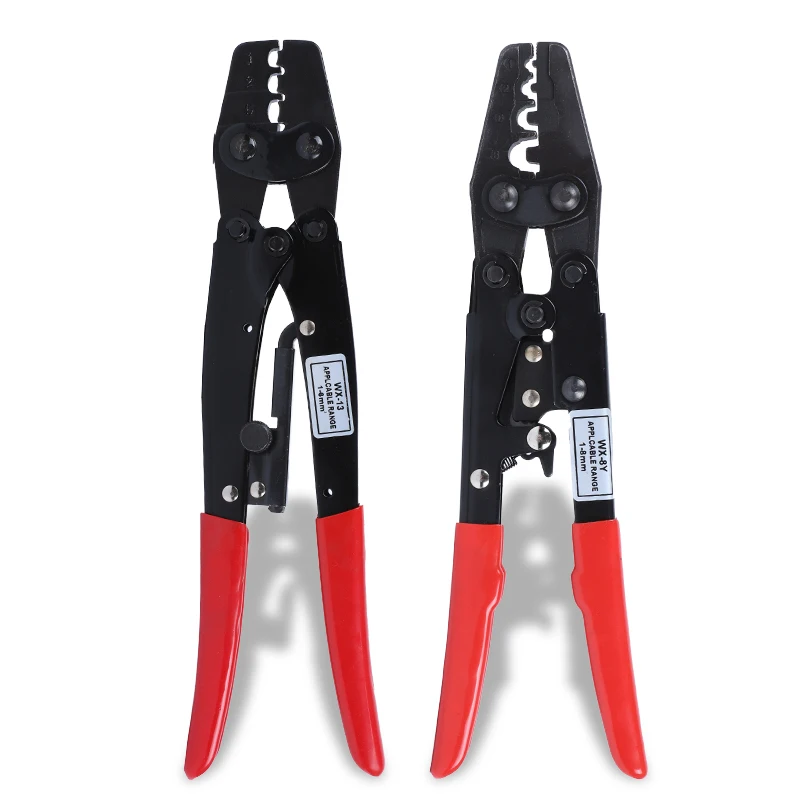 

Ratchet Crimping Plier with Adjustable Crimping Force for Non-Insulated Terminals and Closed Insulation