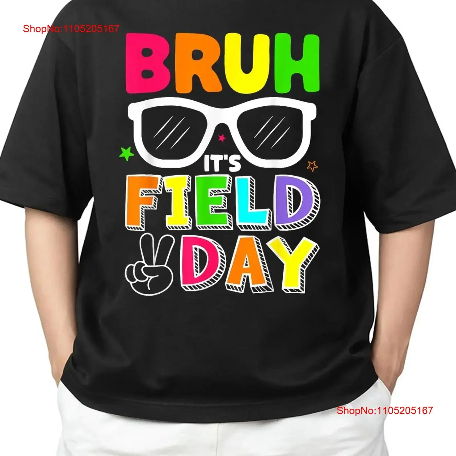 Bruh It's Field Day Teacher 2025 Adult S 4XL T Shirt vintage Washed designer clothes Comfortable fashion Soft streetwear
