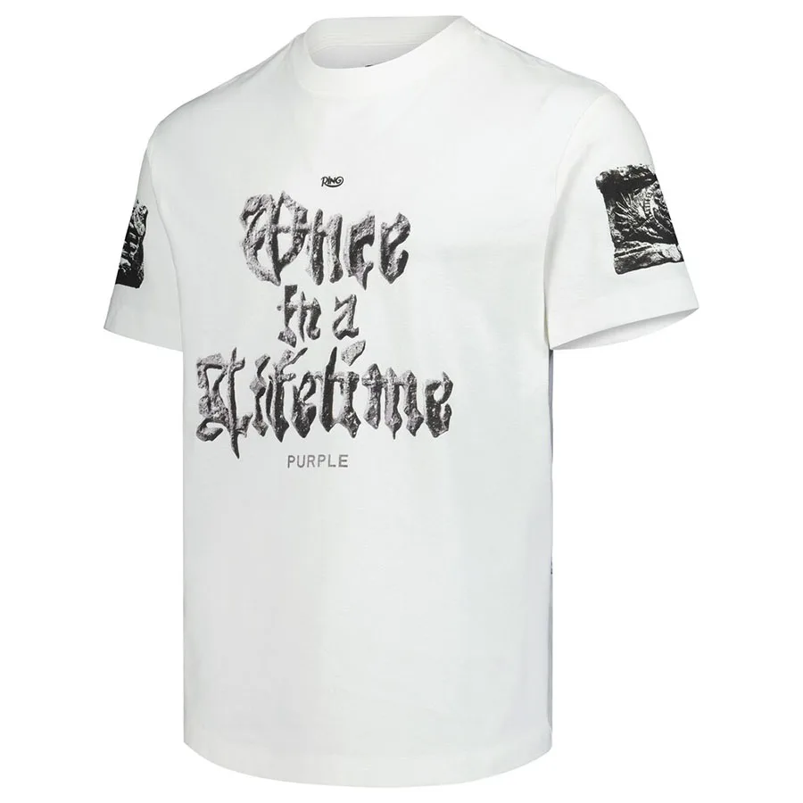 

Canelo Vs Crawford Men's Brand White Once In A Lifetime Event T-Shirt Classic Casual Loose Breathable Suitable For Casual Sports