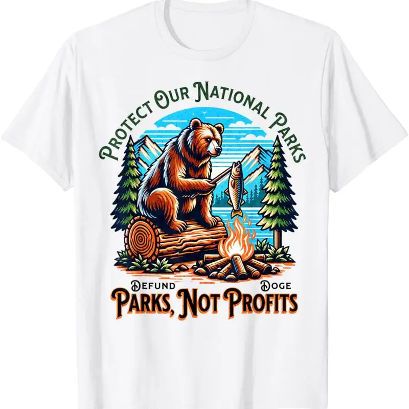 تي شيرت Protect Our National Parks Defund Doge Not Profits #1