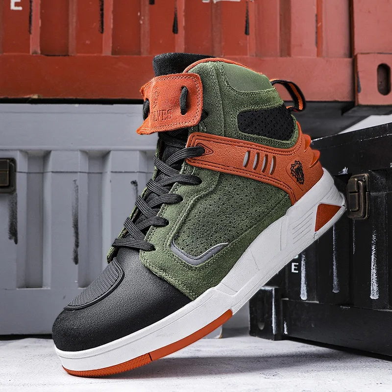 

Size 47 Men's Shoes Top Quality Riding Boots Motorcycle Shoes for Men's Leather Waterproof Quick Lacing Biker Shoes Botas Hombre