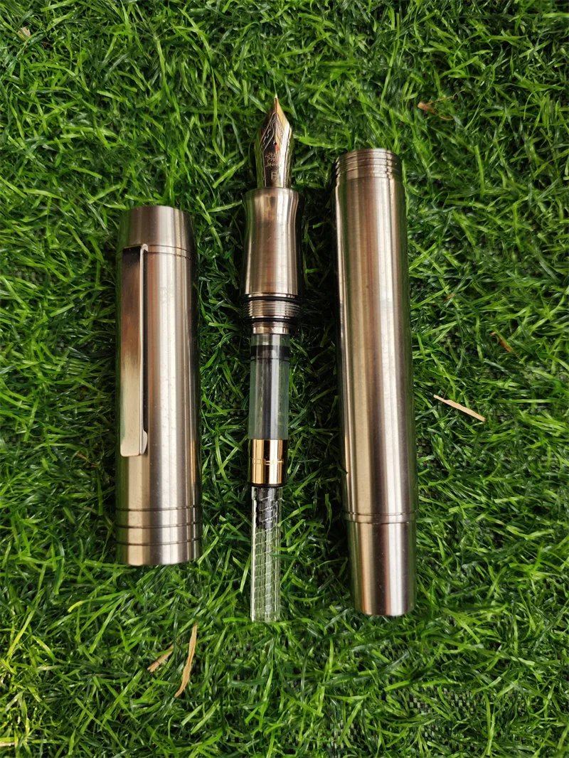 New Large Capacity Wingsung NO.9 F/M/B Jinhao NO.8 Nib Huge Titanium Alloy Fountain Pen Leadership Business Writing Office Gift