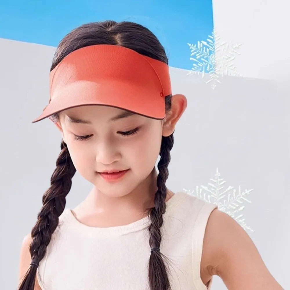 

Quick-dry Kids Sunshade Hat Anti-UV Seamless Summer Kid Sunhat Lightweight Solid Color Children's Sunscreen Cap Outdoor