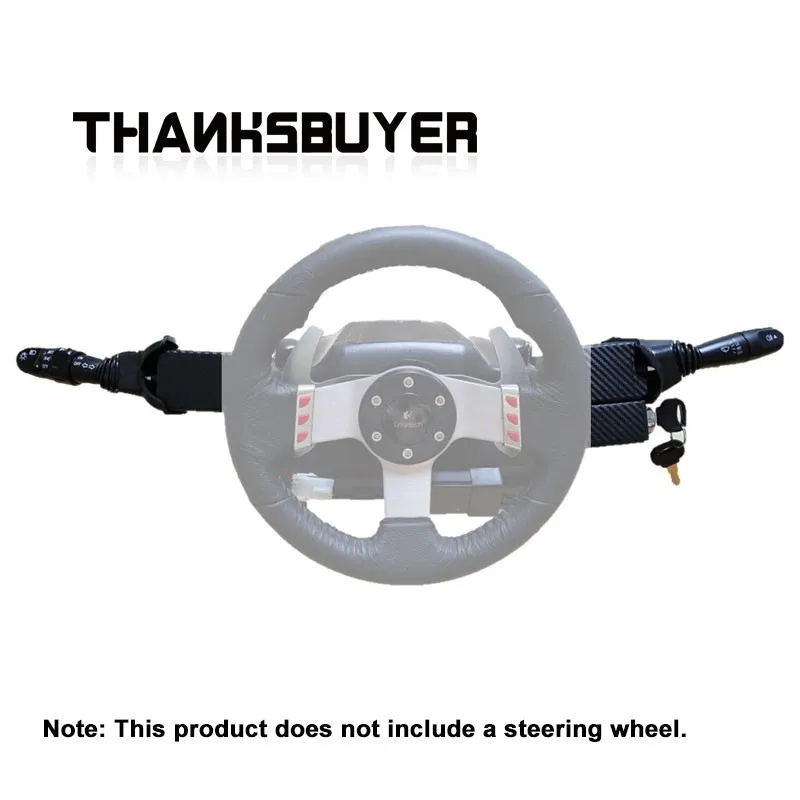 Racing Simulator Turn Signal & Wiper Switch, With/Without Key Starter Ignition Switch for Logitech G27 G29 G923 Steering Wheel M