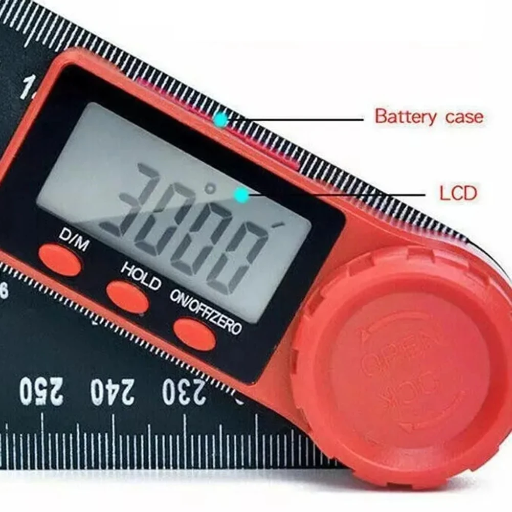 2-in-1 Digital Angle Meter Inclinometer Digital Angle Ruler Electronic Goniometer Protractor Angle Finder Measuring Tool