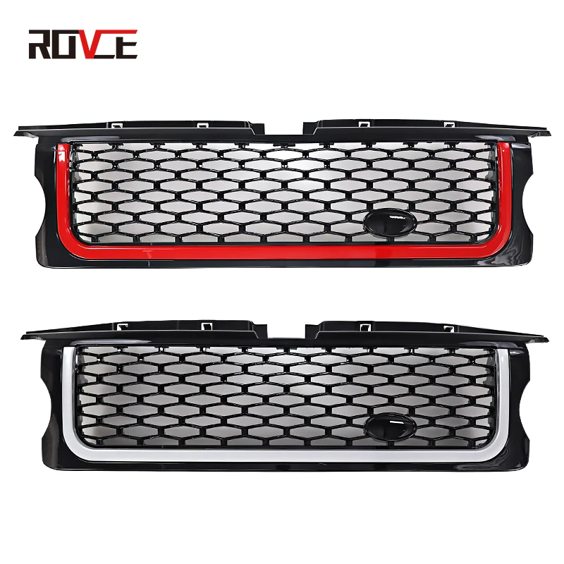 ROVCE Car Front Bumper Grille For Land Rover Range Rover Sport 2006 2007 2008 2009 L320 Grills Auto Parts Car Accessories