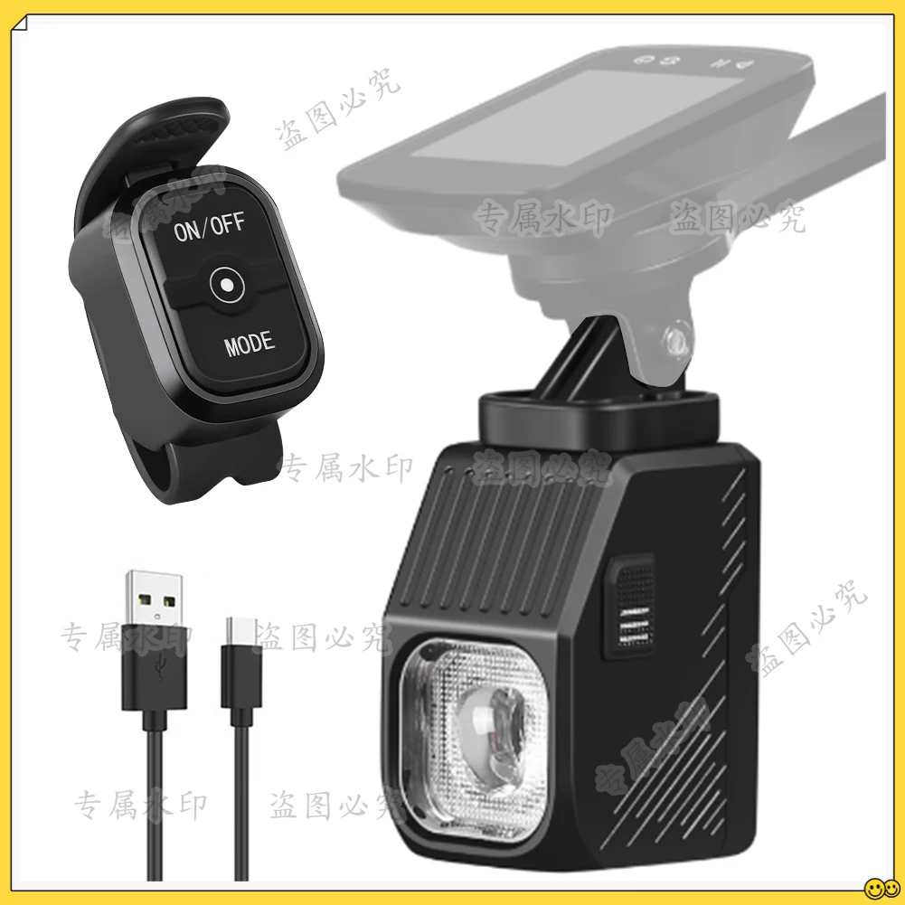 

LED Super Bright Bike Headlight Type-C USB Rechargeable Cycling Flashlight 4000mAh High Brightness Bike Light for Night Riding