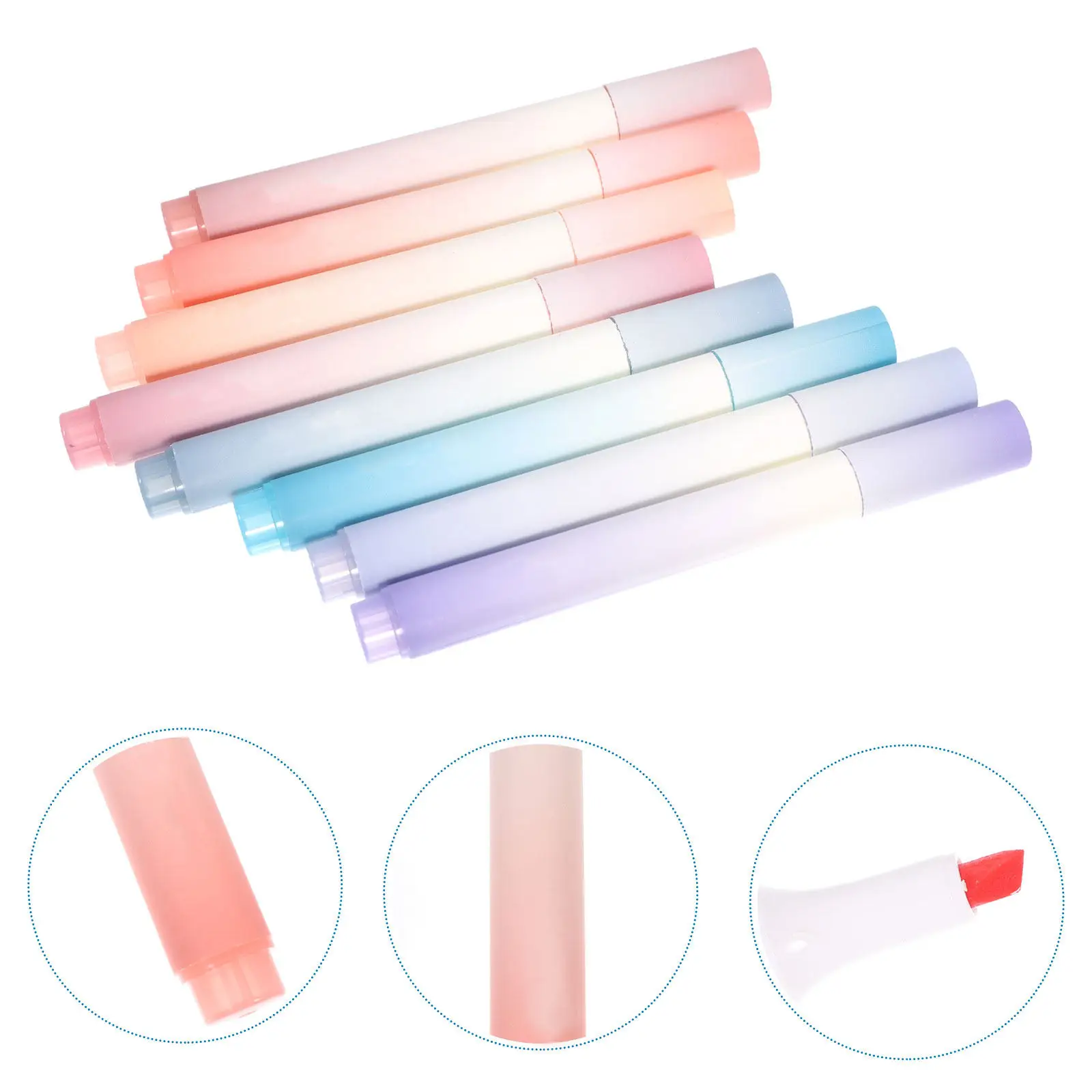 8 pcs Fluorescent Markers Pens Highlighter Highlighters Office School 6 pcs Halloween Christmas New Year Colored