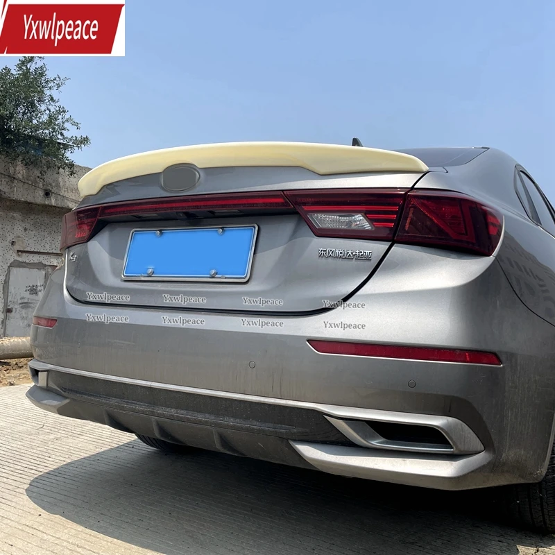 For Kia NEW K3 2019 2020 2021 Spoiler ABS Material Primer Color Rear Trunk Lip Spoiler Wing Car Accessories