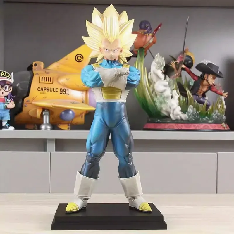 

33cm Dragon Ball Z SSJ3 Vegeta Anime Figure Super Saiyan 3 Vegeta Action Figures PVC Gk Statue Model Collection Model Toys Gift