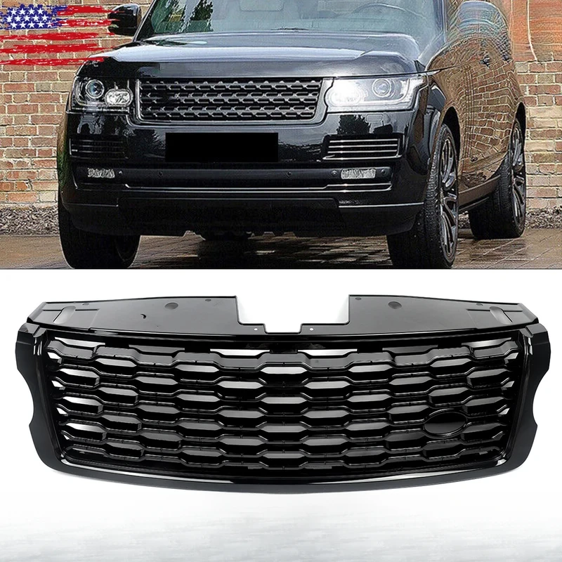 

Facelift 2018 Look Front Grille Compatible with 2013-2017 RANGE ROVER L406 VOGUE Front Bumper Grills High Quality ABS Magickit