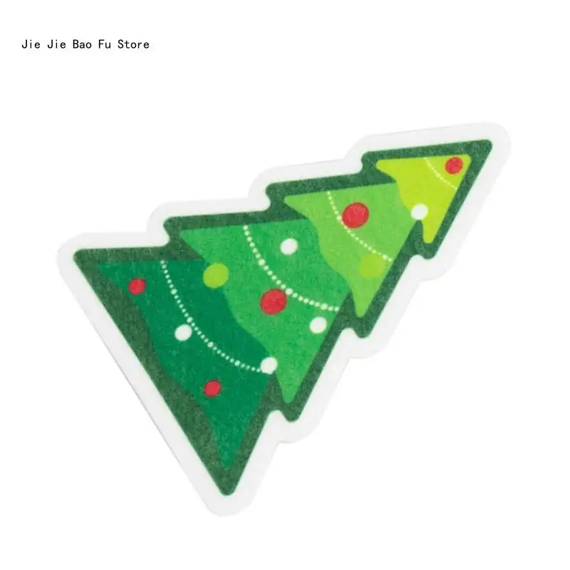 Paño limpieza navideño para hogar E8BD adecuado para diversas tareas limpieza