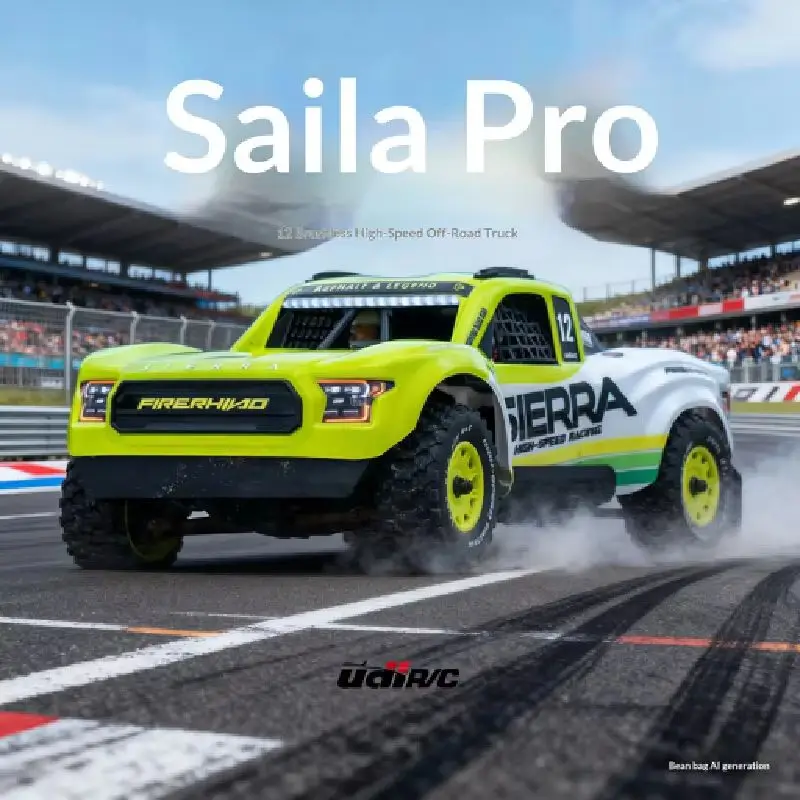 Yudi UD1203 1/12 Saila Pro Brushless Telecomando Elettrico a Quattro Ruote Motrici Fuoristrada Deserto Breve Corso RC Camion Giocattolo