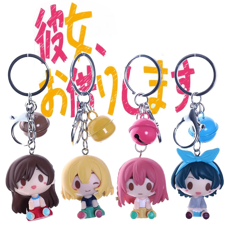 Anime Rent Girlfriend Figure Keychain PVC 4.5CM Mizuhara Chizuru Asami Nanami Sarashina Ruka Figure Collection Model Doll Toy