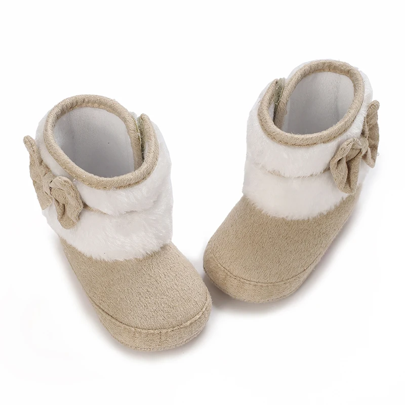 0-18M Newborn Girl Baby Boy Mini Wool Baby Short Boots And Slippers Soft Bedroom Shoes Anti Slip Ankle Boots Cotton Lining Baby