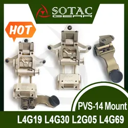 New Wea-pon L4G69 NVG Helmet Mount L4G19 L4G30 L2G05 with J arm for PVS14 PVS15 PVS18 PVS31 GPNVG18 PSQ36 Night Vision Mount