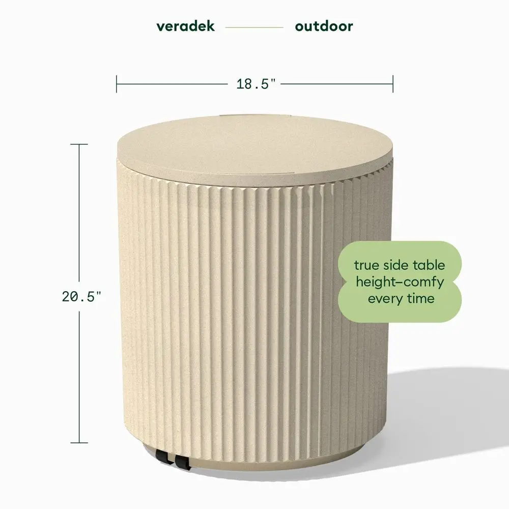 

Outdoor Cooler Side Table 2 in 1 Designed for use as Outdoor Side Table, Patio Decor and Ice Chest