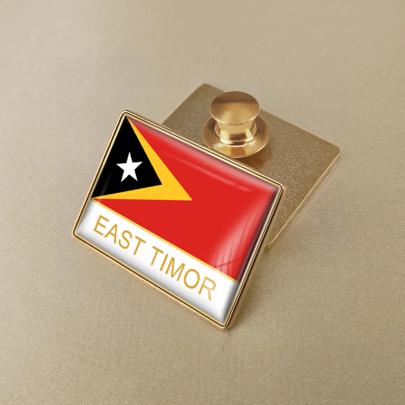 Pins de Solapa con la Bandera Nacional de Timor Oriental, Insignias de País