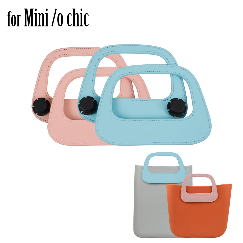 TANQU New Colorful Oblong Faux PU Leather Handle for Mini OBAG O CHIC Bag Body Oblong handle for o bag Mini Ochic Accessory