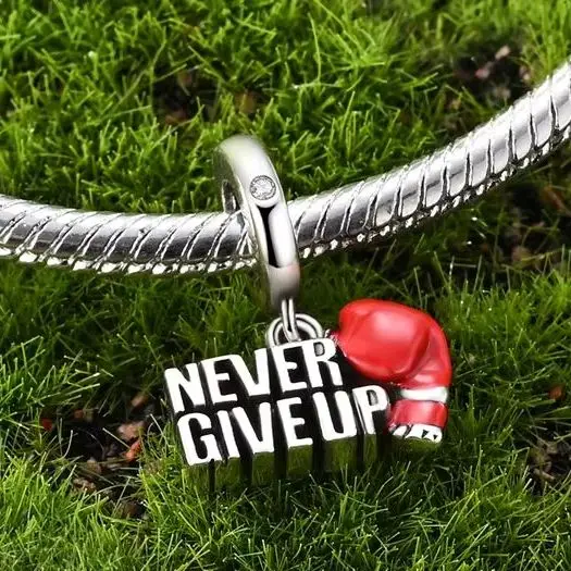 

925 Sterling Silver Boxing Exercise Sport Charm for Women fit Originales Bracelet Bead Making Fashion Jewelry
