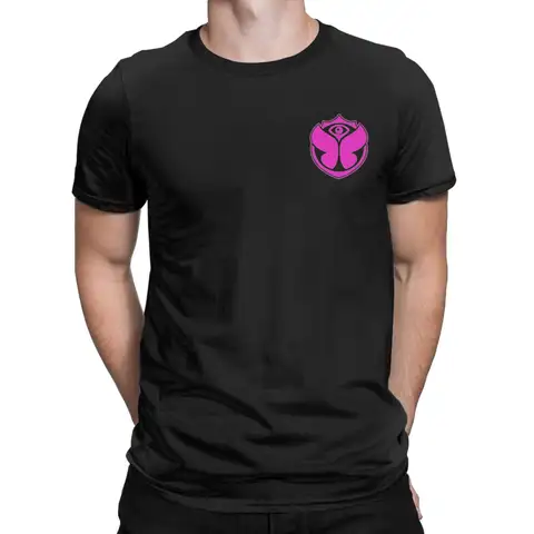 TomorrowLand Electronic Music Festival Pink Logo T Shirt Men's  Pure Cotton Novelty T-Shirt O Neck Tees Short Sleeve Clothes