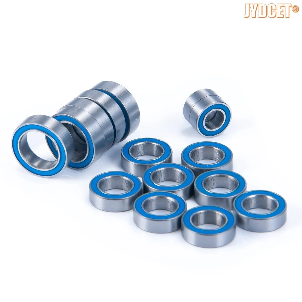 

15pcs Blue Rubber Sealed Bearing Kits - Precision High Speed Bearing for RC Traxxas LaTrax 1/18 Scale 4WD