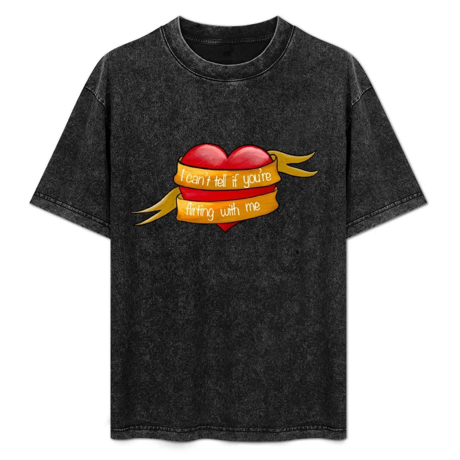 

I can't tell if you're flirting with me T-Shirt summer tops Short sleeve tee man clothes t shirt for men