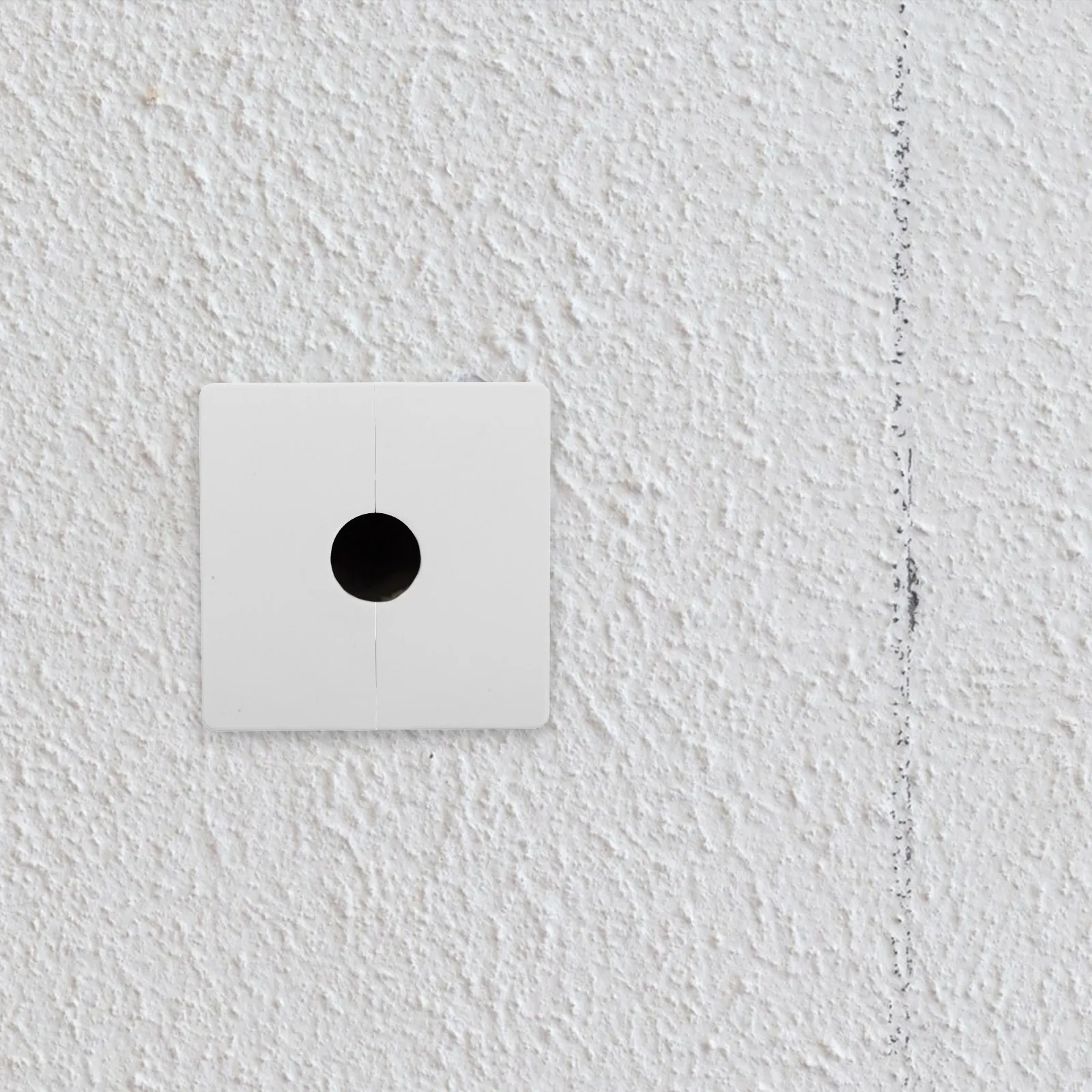 Wall Hole Cover Cap Square Self-Adhesive Plastic Pipe Cover Plate 28Mm Diameter Water Pipe Hole Concealer Decorative Split