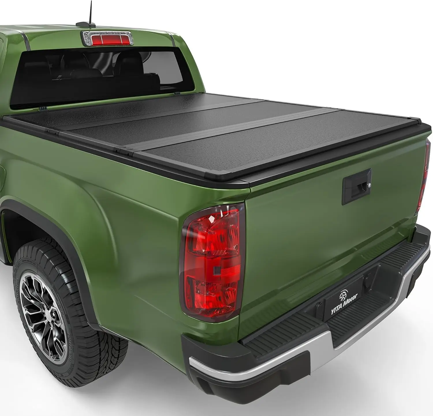 

FRP Hard Tri-fold Truck Bed Tonneau Cover Fits for Chevy Colorado/GMC Canyon 2015-2022 6.2 ft Bed