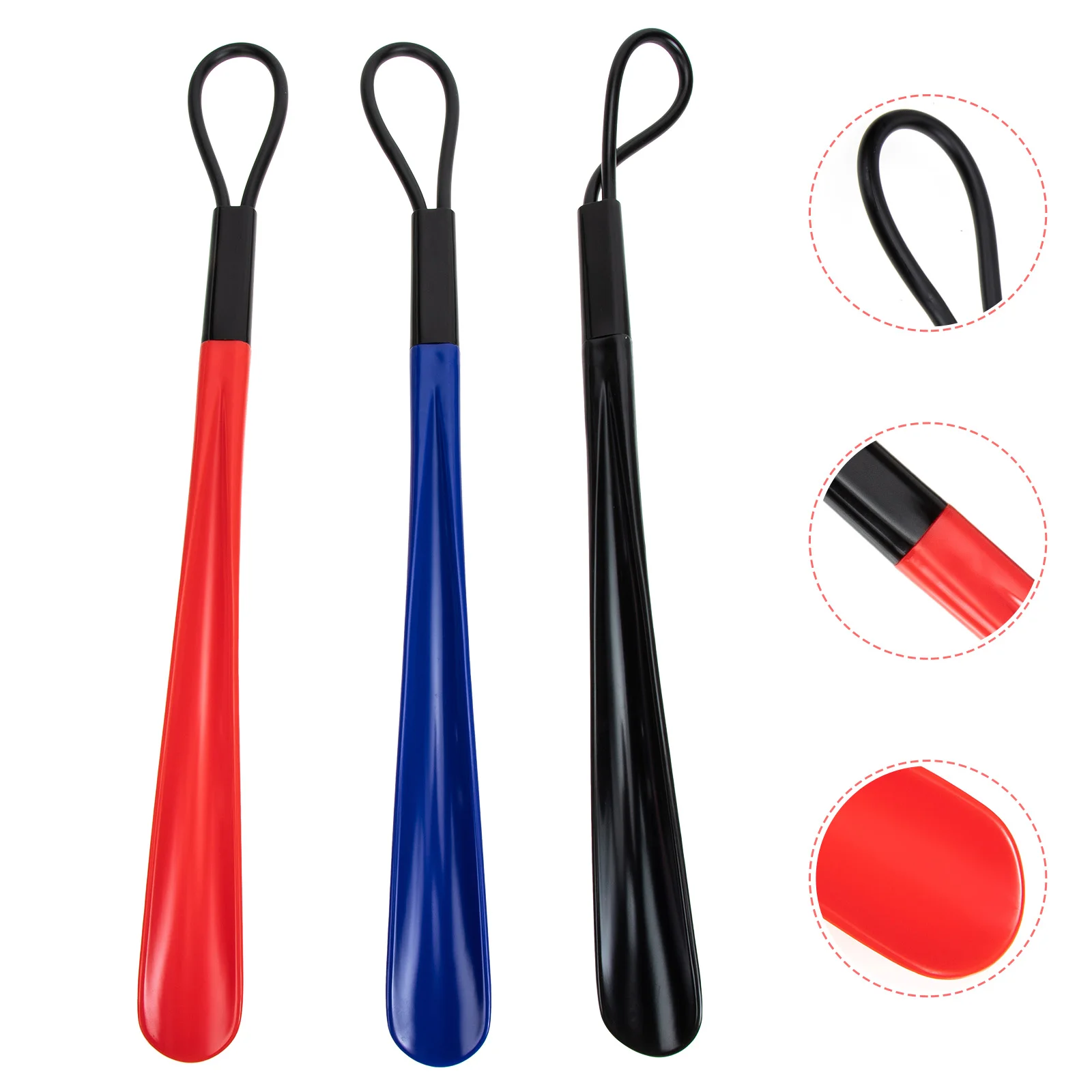 3 Pcs Shoehorn Sneakers Home Use Lifting Tool Sports Wearing Auxiliary Shoes Lifter Child Old Man