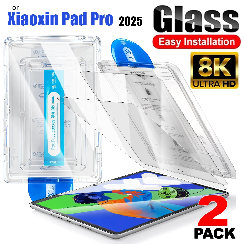 

Tempered Glass with Auto-alignment Installation Kit Screen Protectorfor Xiaoxin Pad Pro 12.7 2025 Anti-scratch Protective Films